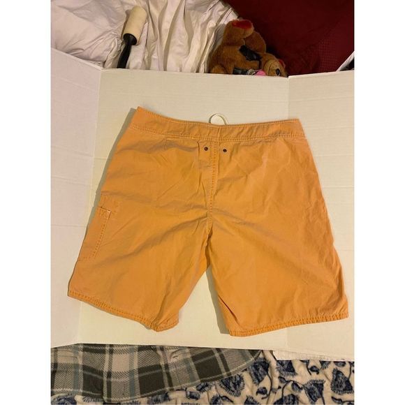 Sperry Top Sider Swim Trunks Sz 34 Orange Board Shorts Bathing Suit - Picture 6 of 10
